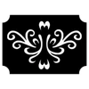 Kép 1/3 - Tetováló sablon, öntapadós stencil - Indás 01