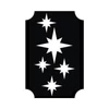 Tetováló sablon, öntapadós stencil - Csillag 04