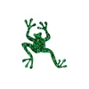 Tetováló sablon, öntapadós stencil - Béka 01