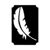 Tetováló sablon, öntapadós stencil - Madártoll 01