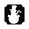 Kép 1/2 - Tetováló sablon, öntapadós stencil - Hóember 02