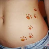 Kép 3/4 - Tetováló sablon, öntapadós stencil - Tappancs mini, 4 minta/lap
