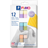 Kép 1/2 - FIMO Soft Colour Pack süthető gyurma készlet, 12x25 g - Pastel Colours