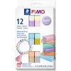 FIMO Soft Colour Pack süthető gyurma készlet, 12x25 g - Pastel Colours