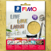 Kép 1/3 - FIMO metállap aranyfüst, 14x14 cm - arany, 10 lap