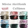 Művész akrilfesték, csillámos, 250 ml - különféle színekben