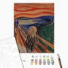 Számozott kifestő készlet, feszített vásznon, 40x50 cm - Edvard Munch: A sikoly