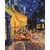 Kép 1/6 - Számozott kifestő készlet, feszített vásznon, 40x50 cm - Van Gogh: Éjszakai kávézó