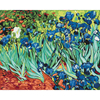 Kép 1/6 - Számozott kifestő készlet, feszített vásznon, 40x50 cm - Van Gogh: Íriszek