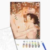 Kép 2/6 - Számozott kifestő készlet, feszített vásznon, 40x50 cm - Gustav Klimt: Anya és gyermeke