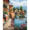 Kép 1/5 - Számozott kifestő készlet, feszített vásznon, 40x50 cm - Positano