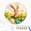 Kép 2/6 - Számozott kifestő készlet, feszített vásznon, 30 cm - Húsvéti nyuszi