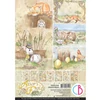 Ciao Bella scrapbook papírkészlet, A4, 9 ív - Ezópusz állatmeséi Creative Pad