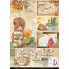 Kép 1/11 - Ciao Bella scrapbook papírkészlet, A4, 9 ív - A vadonban Creative Pad