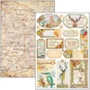 Kép 8/11 - Ciao Bella scrapbook papírkészlet, A4, 9 ív - A vadonban Creative Pad
