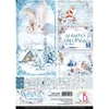 Kép 1/11 - Ciao Bella scrapbook papírkészlet, A4, 9 ív - Téli utazás Creative Pad