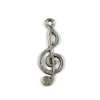 Kép 2/2 - Charm fémdísz, 4 db - violinkulcs