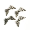 Charm fémdísz, 4 db - angyalszárny, 3D