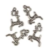 Kép 1/2 - Charm fémdísz, 4 db - szarvas, 3D