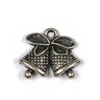 Charm fémdísz, 3 db - csengettyű, 3D