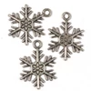 Charm fémdísz, 3 db - hókristály, 3D