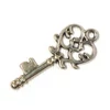 Kép 2/2 - Charm fémdísz, 3 db - kulcs, indás, 3D