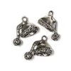 Charm fémdísz, 3 db - sapka, 3D