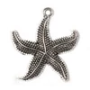 Charm fémdísz, 3 db - tengeri csillag