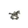 Kép 1/2 - Charm fémdísz, 1 db - ló, vágtázó, 3D, kicsi