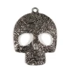 Charm fémdísz, 1 db - koponya