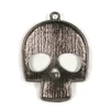 Charm fémdísz, 1 db - koponya