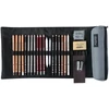 Kép 2/7 - Cretacolor Pencil Wrap Set rajzkészlet feltekerhető vászon tartóban - Professional, 24 db-os