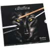 Kép 4/5 - Cretacolor Wolf Box fekete-fehér rajzkészlet, 25 db-os, fémdobozos