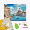 Kép 2/18 - Gyémánt mozaik kirakó, feszített vásznon, 40x50 cm - Velence csatornái (Santa Maria della Salute)
