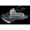 Kép 1/2 - Karckép gravírozó készlet karctűvel, 29x39 cm - Colosseum, ezüst