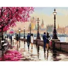 Kép 1/18 - Gyémánt mozaik kirakó, feszített vásznon, 40x50 cm - Romantikus séta Londonban
