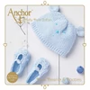 Kötőkészlet, Anchor Baby Pure Cotton - Sapka és cipő, kék