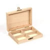 Kép 1/2 - Fa doboz - 4 rekeszes, 14x10x3,5 cm
