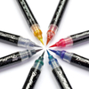 Kép 5/7 - Pentel Dual Metallic Brush Pen ecsetfilc, XGFH-DAX, fekete-metálpiros