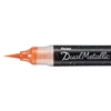 Pentel Dual Metallic Brush Pen ecsetfilc, XGFH-DFX, narancs-metálsárga