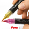 Kép 6/7 - Pentel Dual Metallic Brush Pen ecsetfilc, XGFH-DAX, fekete-metálpiros