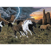 Kép 2/3 - Számozott kifestő készlet, akrilfesték+ecset, 29x39 cm - Futó lovak