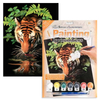 Kép 1/3 - Számozott kifestő készlet, akrilfesték+ecset, 22x30 cm - Szomjas tigris