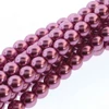 Cseh tekla üveggyöngy füzér, 4 mm, 120 db - Fuchsia