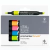 Promarker Brush kétvégű alkoholos ecsetfilc készlet - 6 db, mid tones