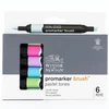 Promarker Brush kétvégű alkoholos ecsetfilc készlet - 6 db, pastel tones