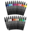 Promarker Brush kétvégű alkoholos ecsetfilc készlet - 24+1 db, student designer set, cipzáras tartóban
