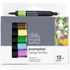 ProMarker kétvégű alkoholos filctoll készlet - 12+1 db, manga fantasy