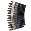 ProMarker kétvégű alkoholos filctoll készlet - 12+1 db, skin tones