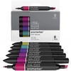 ProMarker kétvégű alkoholos filctoll készlet - 6 db, rich tones